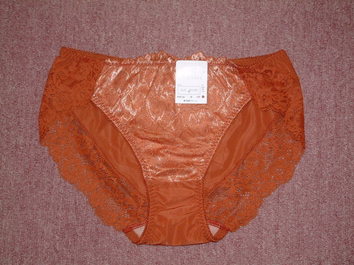 ★ワコール W'BASIC フロントにストレッチレースをストレートにほどこしたショーツ Mサイズ PMI132 OR拍卖