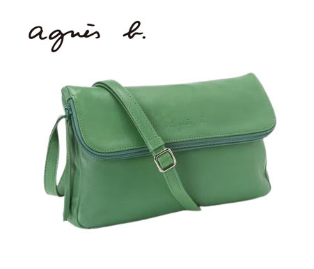 ○★新品未使用 agnes b. (アニエスベー) ショルダーバッグ グリーン系★○拍卖