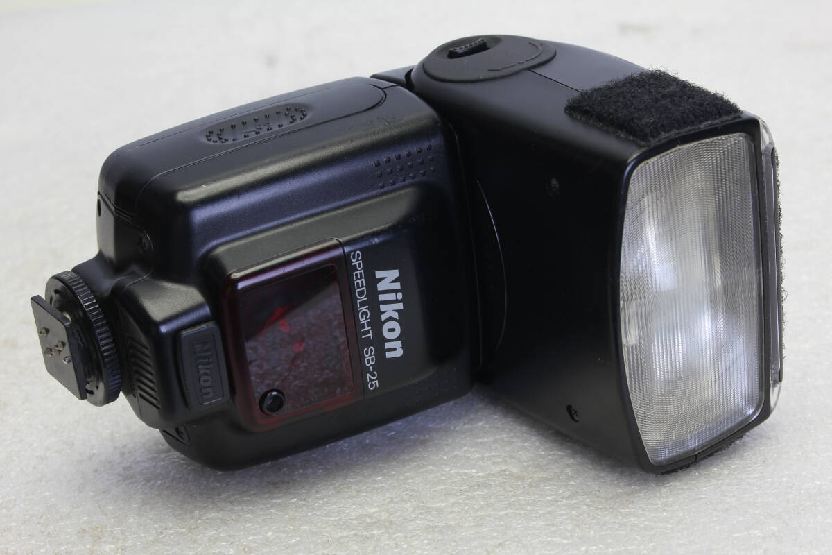 送料無料。中古。ニコン Nikon Speedlight SB-25 フラッシュストロボ ベルクロ付き 管理B19‐250420r拍卖