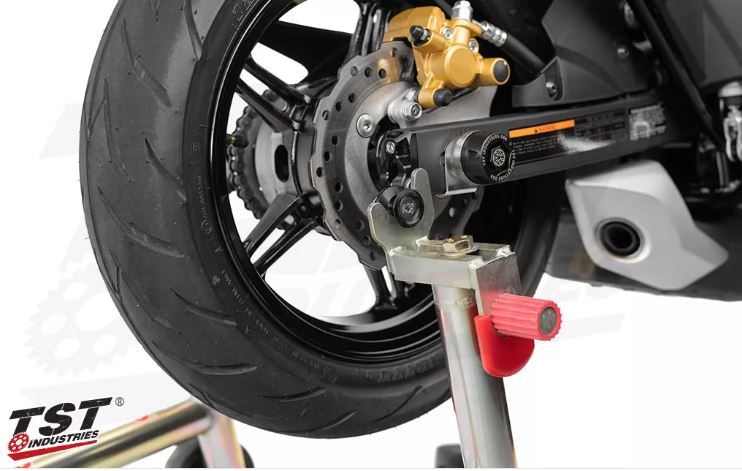 日本未発売 アメリカ TST Industries Z125 PRO アルミ削り出し チェーンアジャスター レーシングスタンドフック レース スタンド拍卖