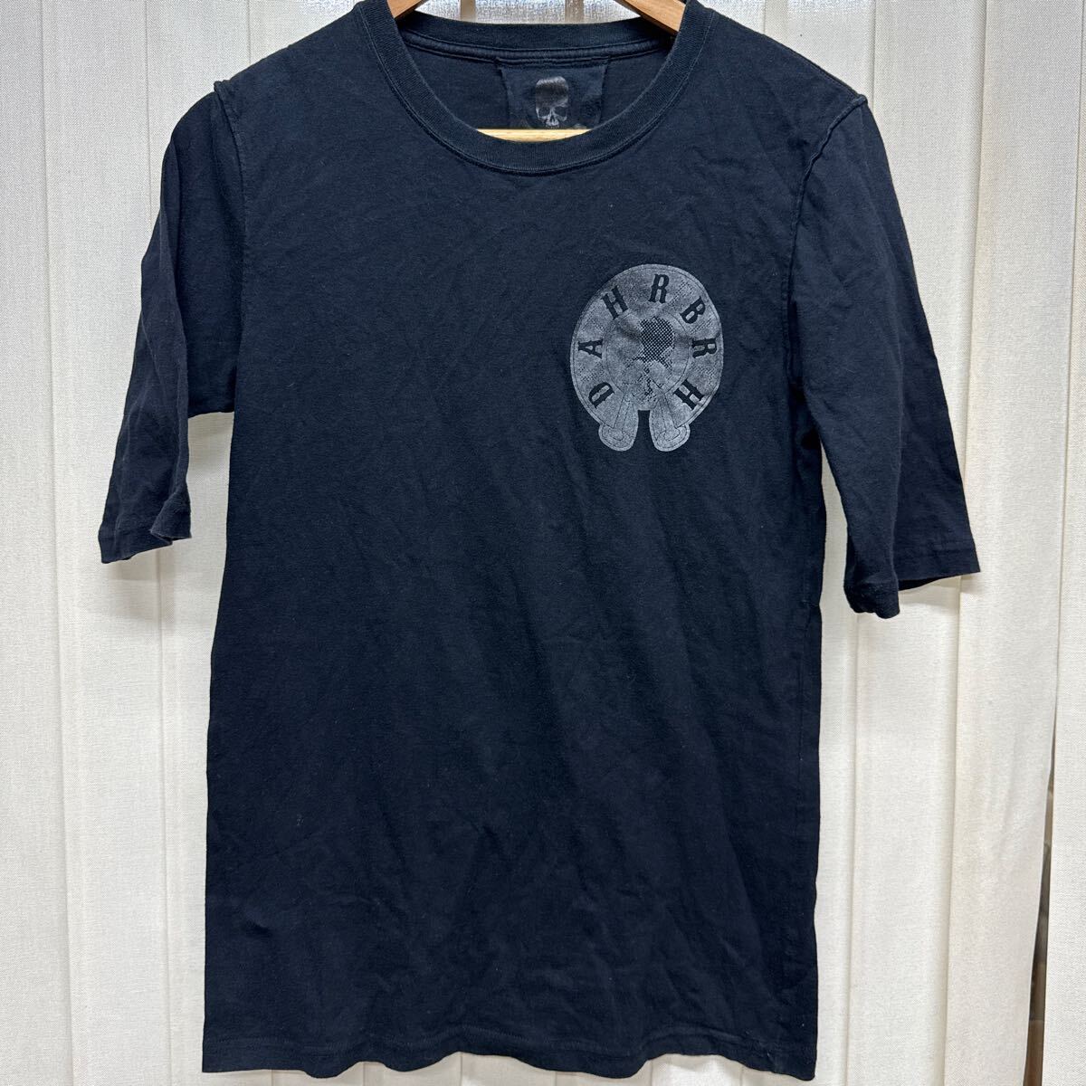 ROEN ロエン スカル 髑髏 DEAD OR ALIVE デッド オア アライブ Tシャツ 1%ER MC ブラック 黒 メンズ 半袖拍卖