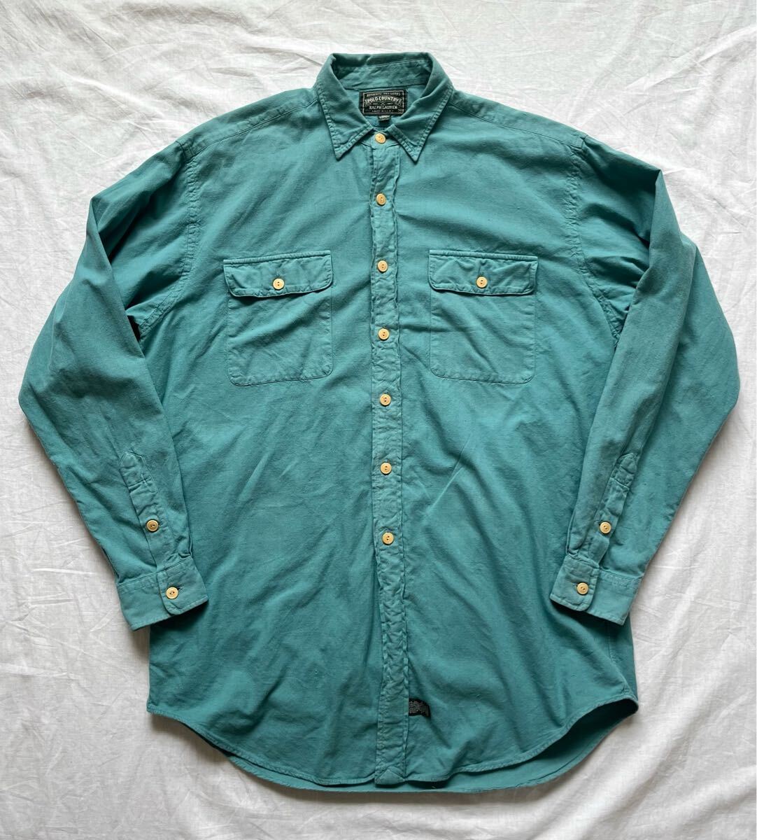 希少 80s 90s USA製 POLO COUNTRY 長袖シャツ RALPH LAUREN ラルフローレン ネルシャツ ポロカントリー アメリカ製 米国製 RRL前身ブランド拍卖