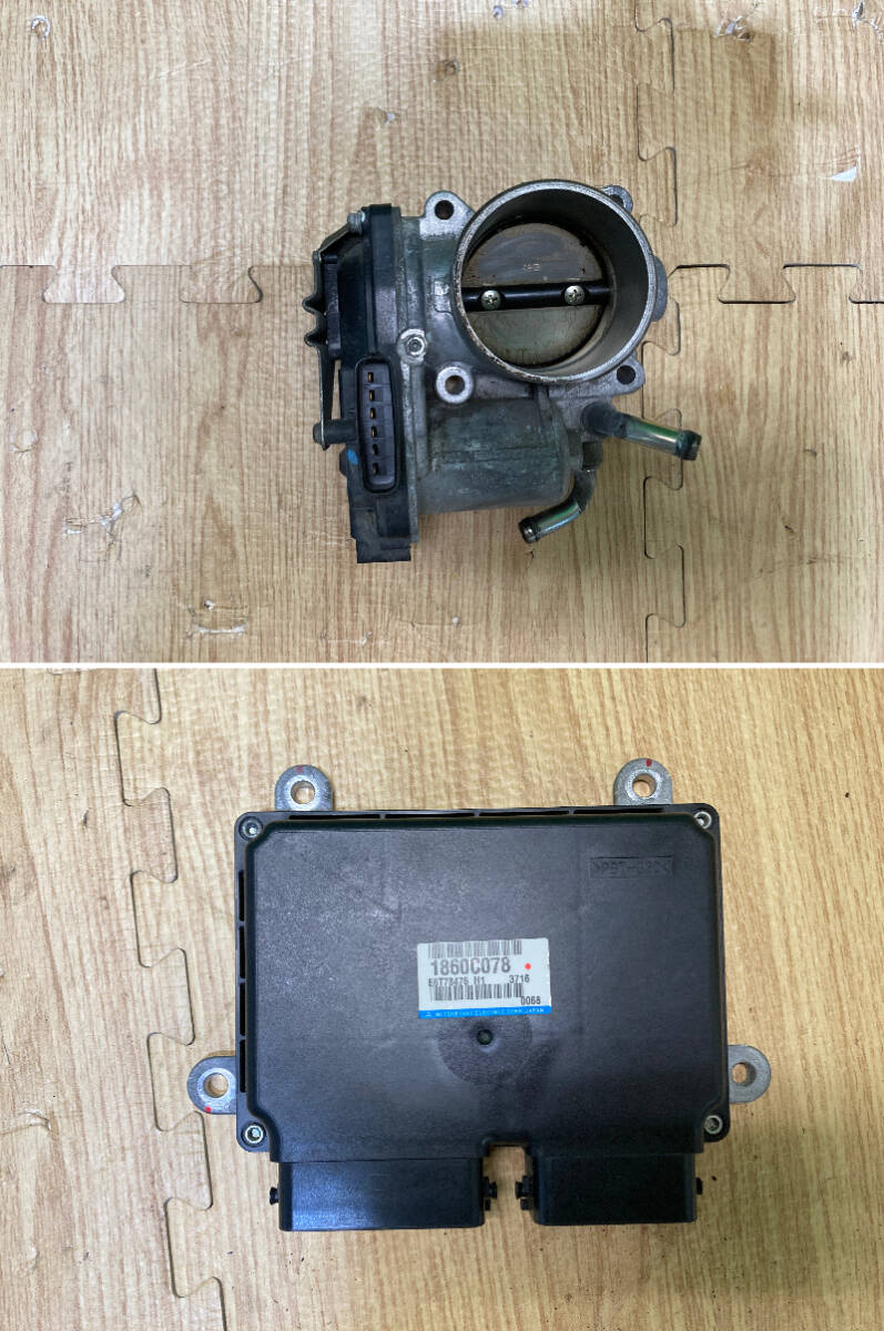 ★三菱 デリカ★DBA-CV2W スロットルボディ+エンジンコンピューター スロットルバルブ+メインECU 正常作動品 管23154拍卖