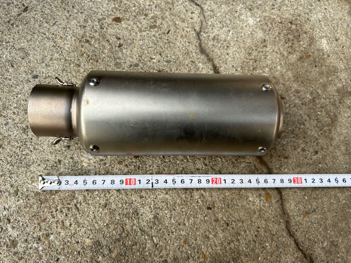 バイク サイレンサー 汎用 差し込み約51mm 中古品 ズーマーに使用拍卖