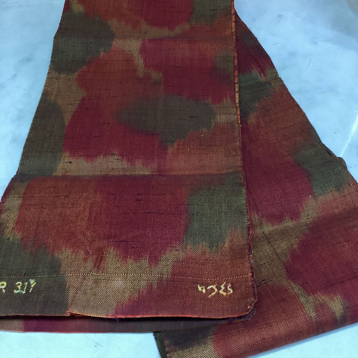 和装 着物 帯 オレンジ系 カジュアル シンプル レディース (て100)拍卖