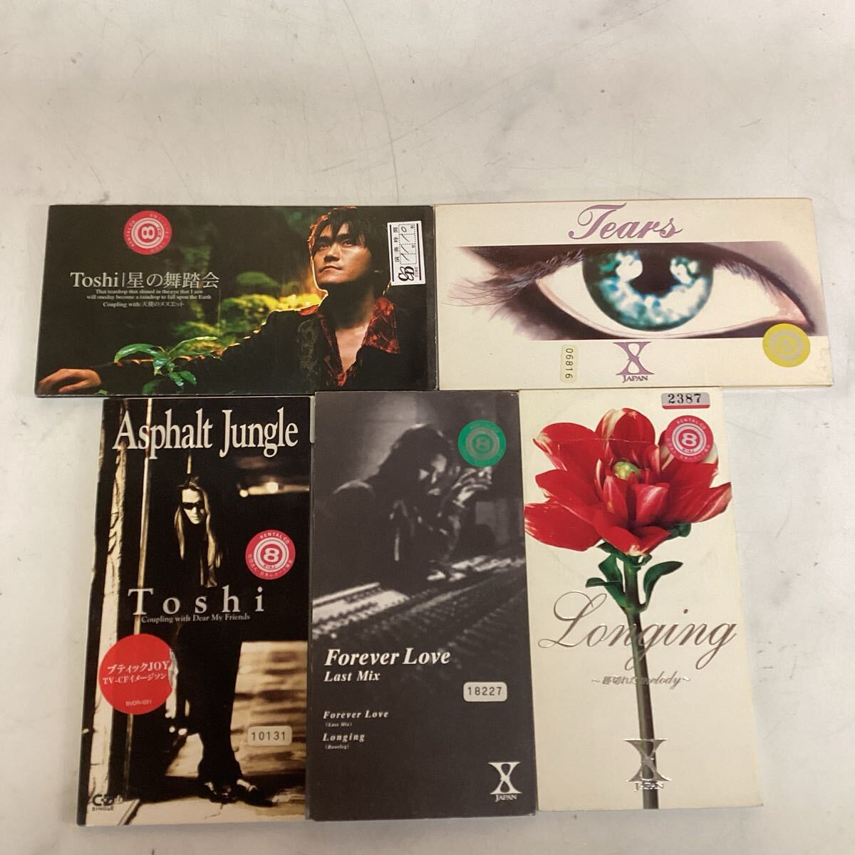 X JAPAN 、Toshi シングルCD 5枚セット 8センチシングル(な45拍卖