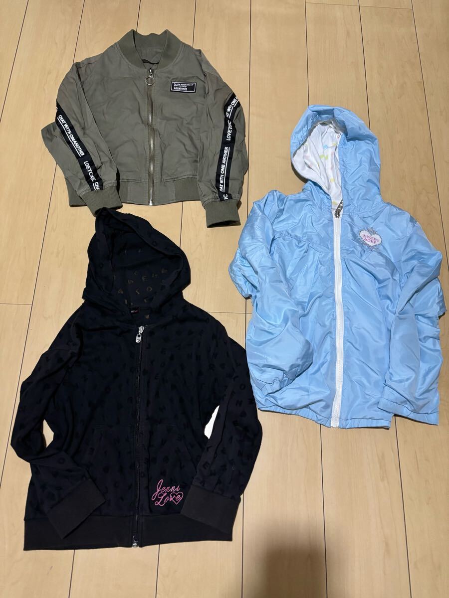 9 JENNIのジャケットやナルミヤの他アウターまとめ売り 130から140程度 拍卖