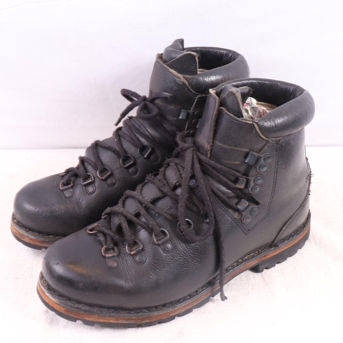 60's マウンテンブーツ 27.0cm-27.5cm 位 ノルウェー ヴィンテージ vintage boots トレッキング ブーツ ハイキング 中古 eb1698拍卖
