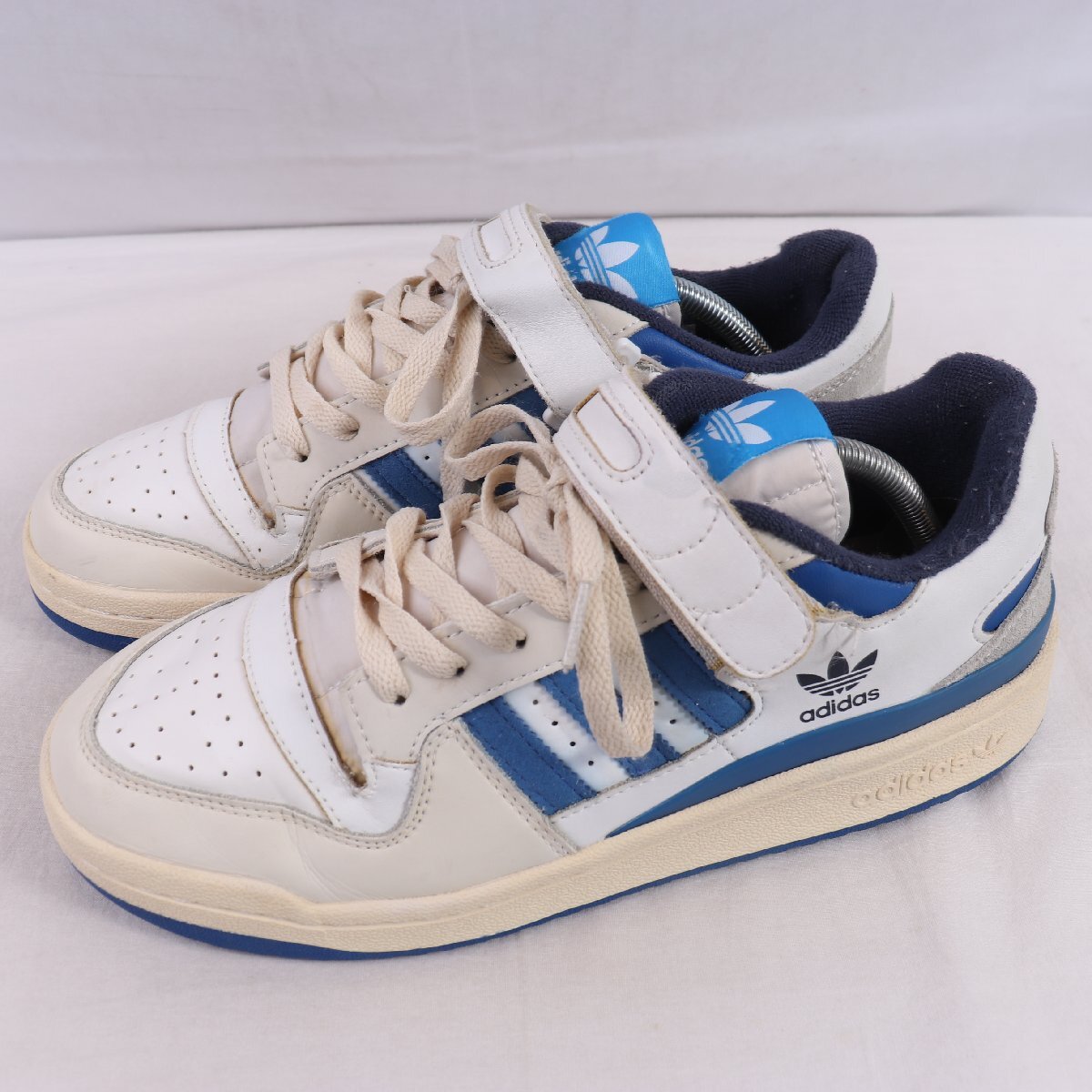 FORUM 84 LOW OG 26.5cm/adidas フォーラム84ローOG アディダス スニーカー 白 ホワイト 青 グレー 中古 古着 メンズad6141拍卖