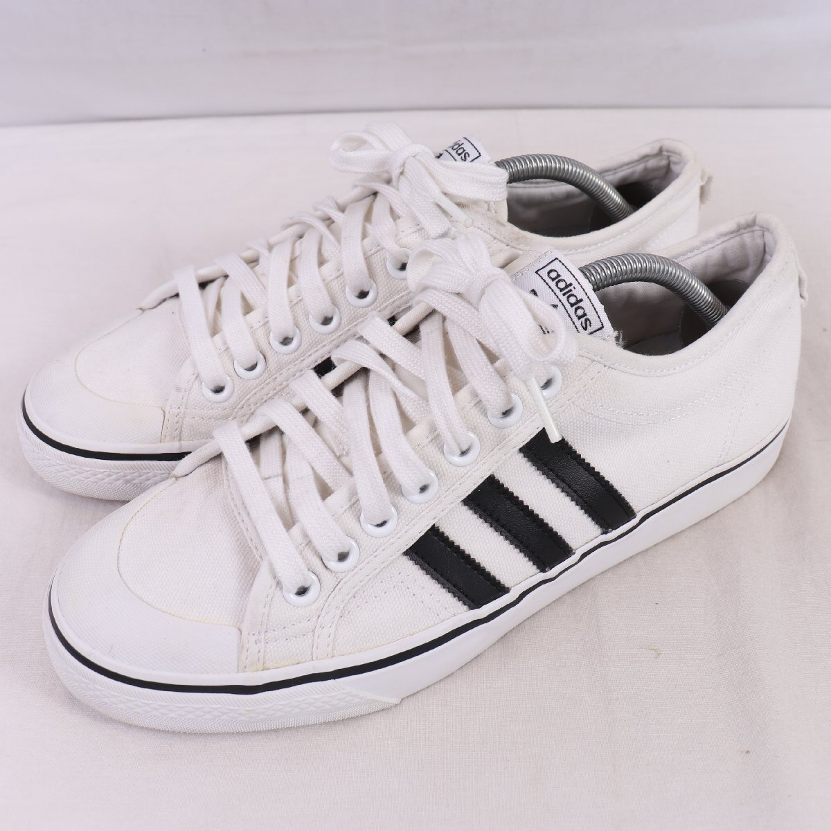 NIZZA 28.0cm/adidas ニッツァ アディダス スニーカー 白 ホワイト 黒 中古 古着 メンズ ad6157拍卖