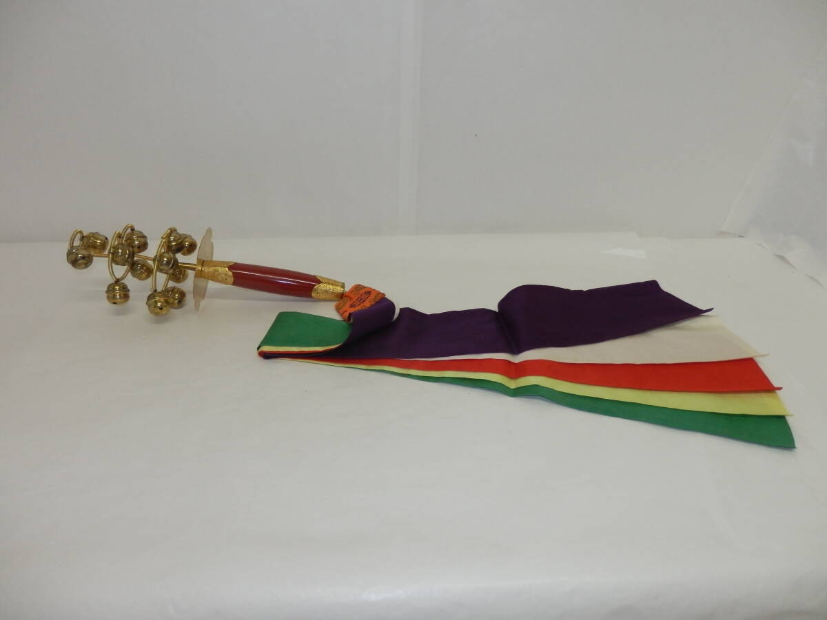 「五色布付」神楽鈴{福鈴・巫女鈴} 木箱拍卖