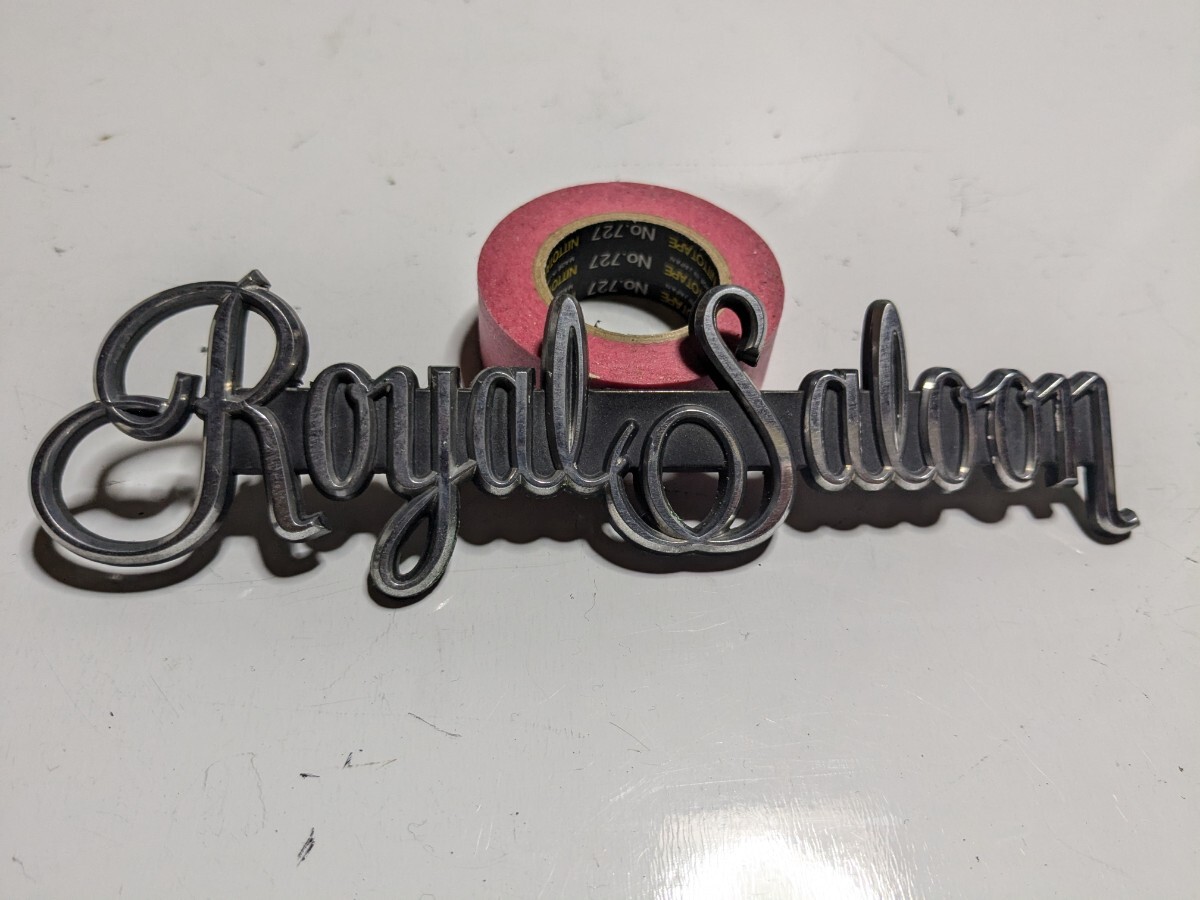 クラウンロイヤルサルーンエンブレムMS112GS121MS123MS125MS135高速有鉛街道レーサー暴走族TOM'STRDGRSGS131トムスハチマルヒーロー水中花拍卖