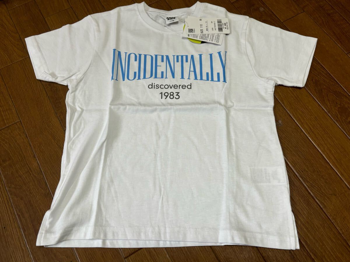 新品★ANAPアナップ カラーロゴ半袖Tシャツ白ホワイト★110拍卖