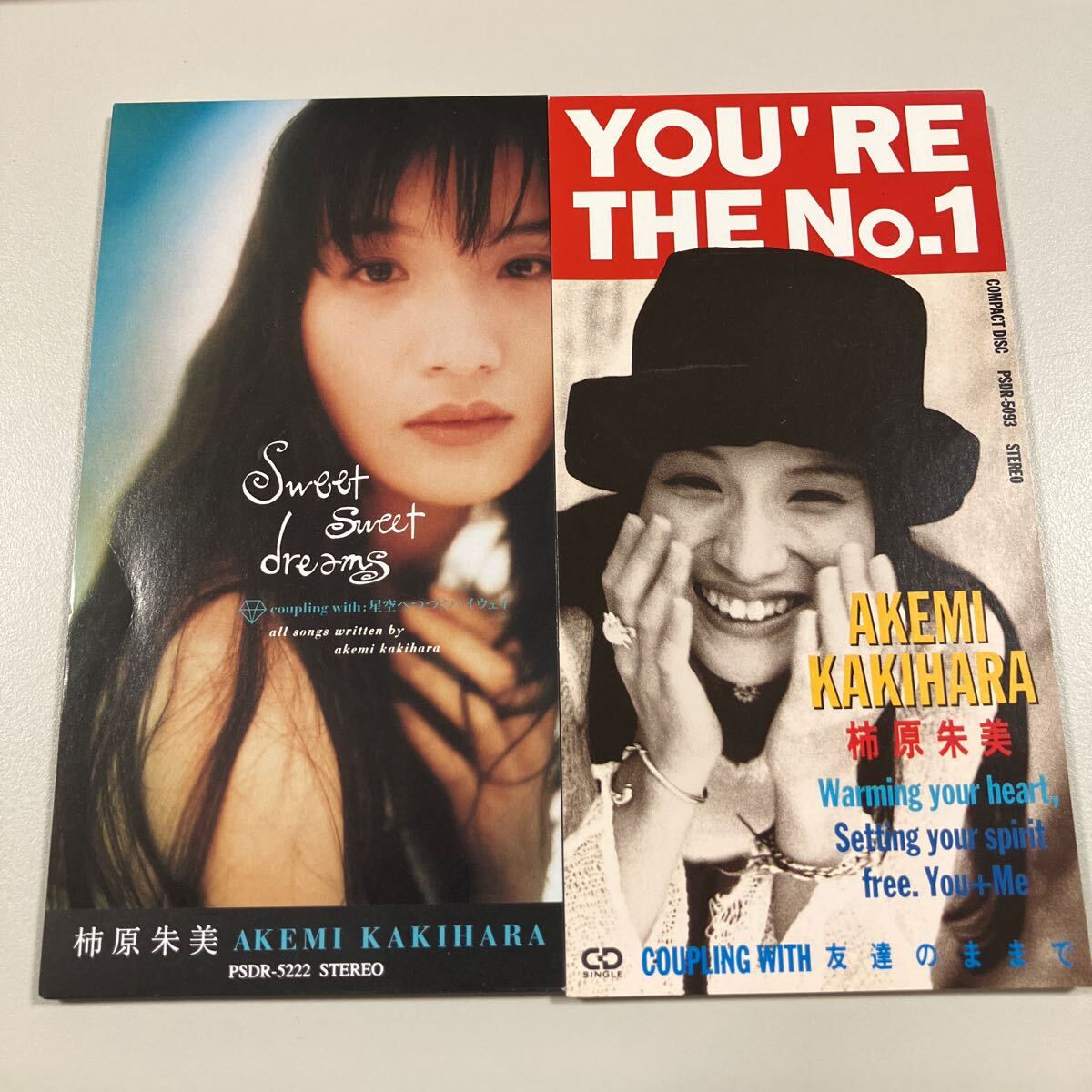 短冊型CDシングル2枚セット! 非売品 柿原朱美 SWEET SWEET DREAMS 、 YOU’RE THE No.1拍卖