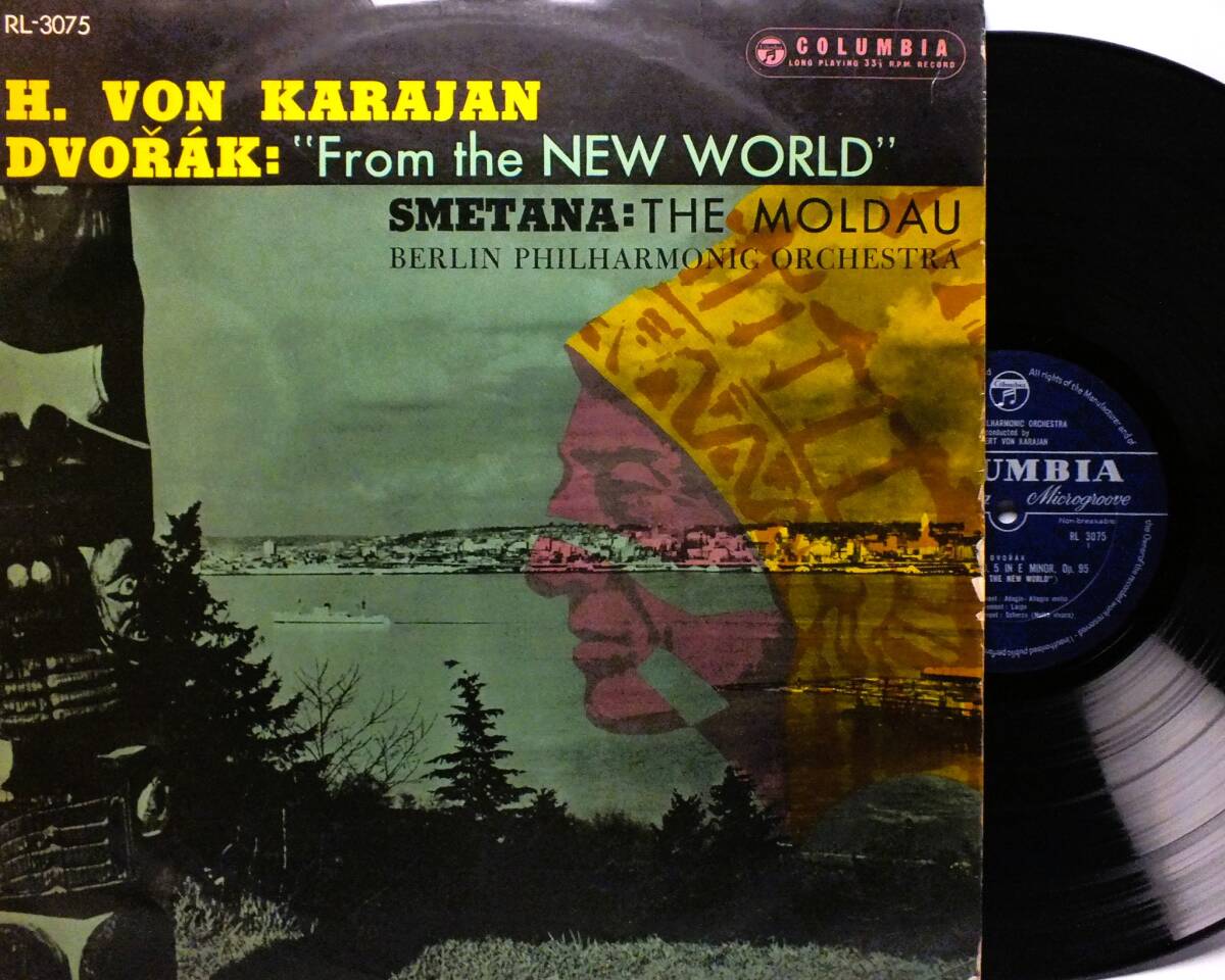 LP RL 3075 カラヤン ドヴォルザーク 交響曲 新世界より スメタナ モルダウ ベルリン・フィルハーモニー 【8商品以上同梱で送料無料】2504拍卖