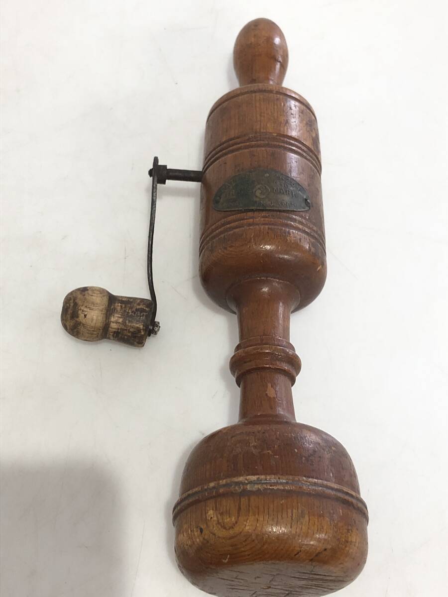 B3339 昭和 レトロ 当時物 TRADE MARK 手動 マッサージャー 木製 日本製 アンティーク 拍卖