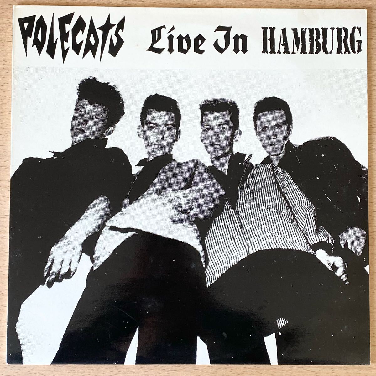LP/ROCK/パンク/サイコビリー/12inch/POLECATS/LIVE IN HAMBURG/UK92年限定PINK COLOR VINYLプレス美品/NERVOUS/NVEP-1/PSYCHOBILLY拍卖