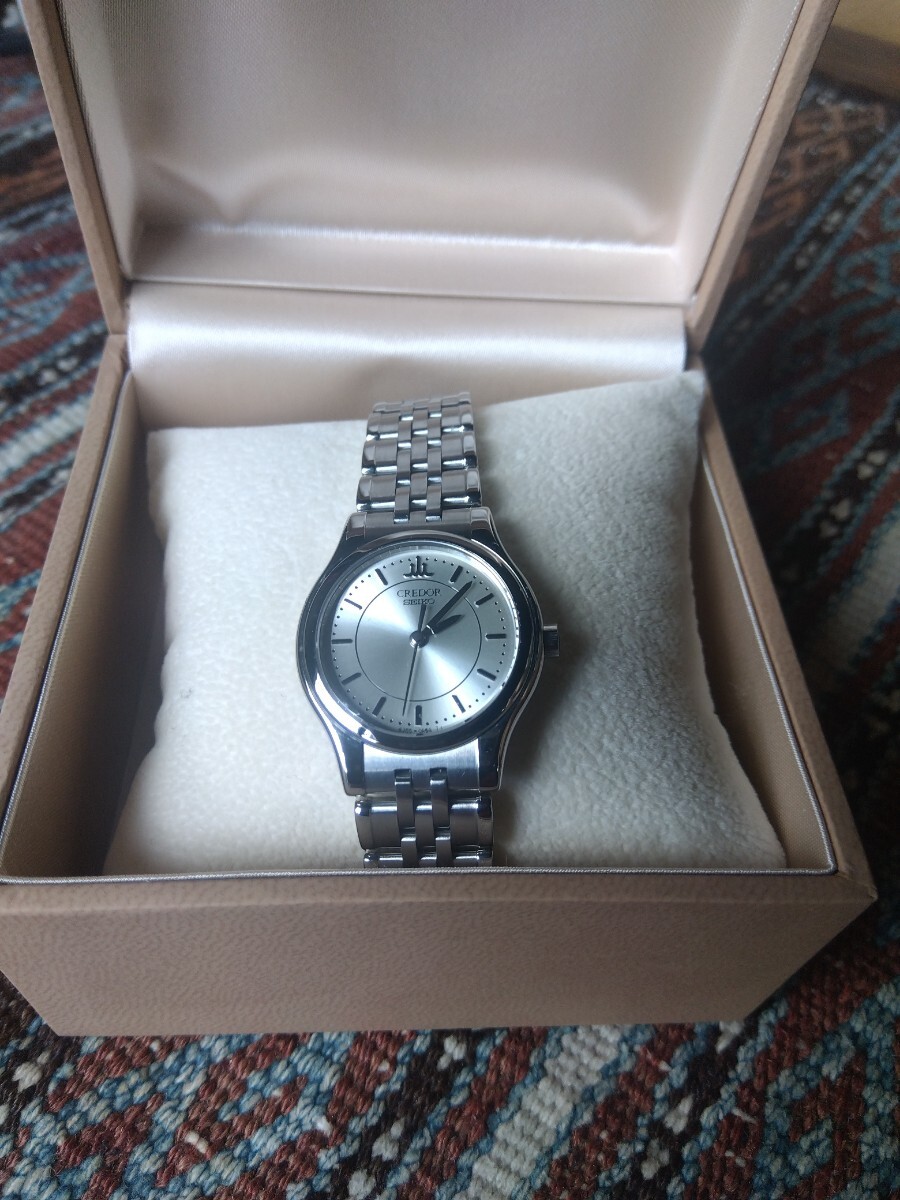 SEIKO セイコークレドール CREDOR 腕時計 SS シグノ シルバー ステンレス 4J85‐0A20 レディース 美品 稼働無し拍卖