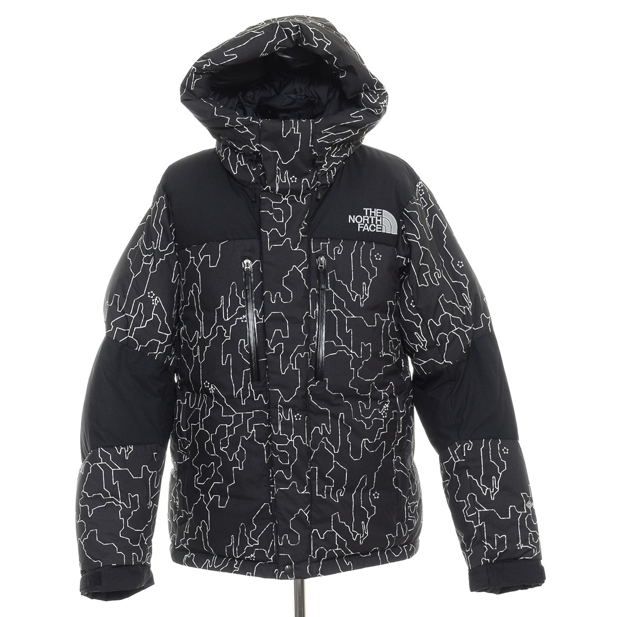 ●544603 THE NORTH FACE ノースフェイス ●ダウンジャケット ノベルティ バルトロライトジャケット ND92341 サイズL メンズ ブラック 総柄拍卖