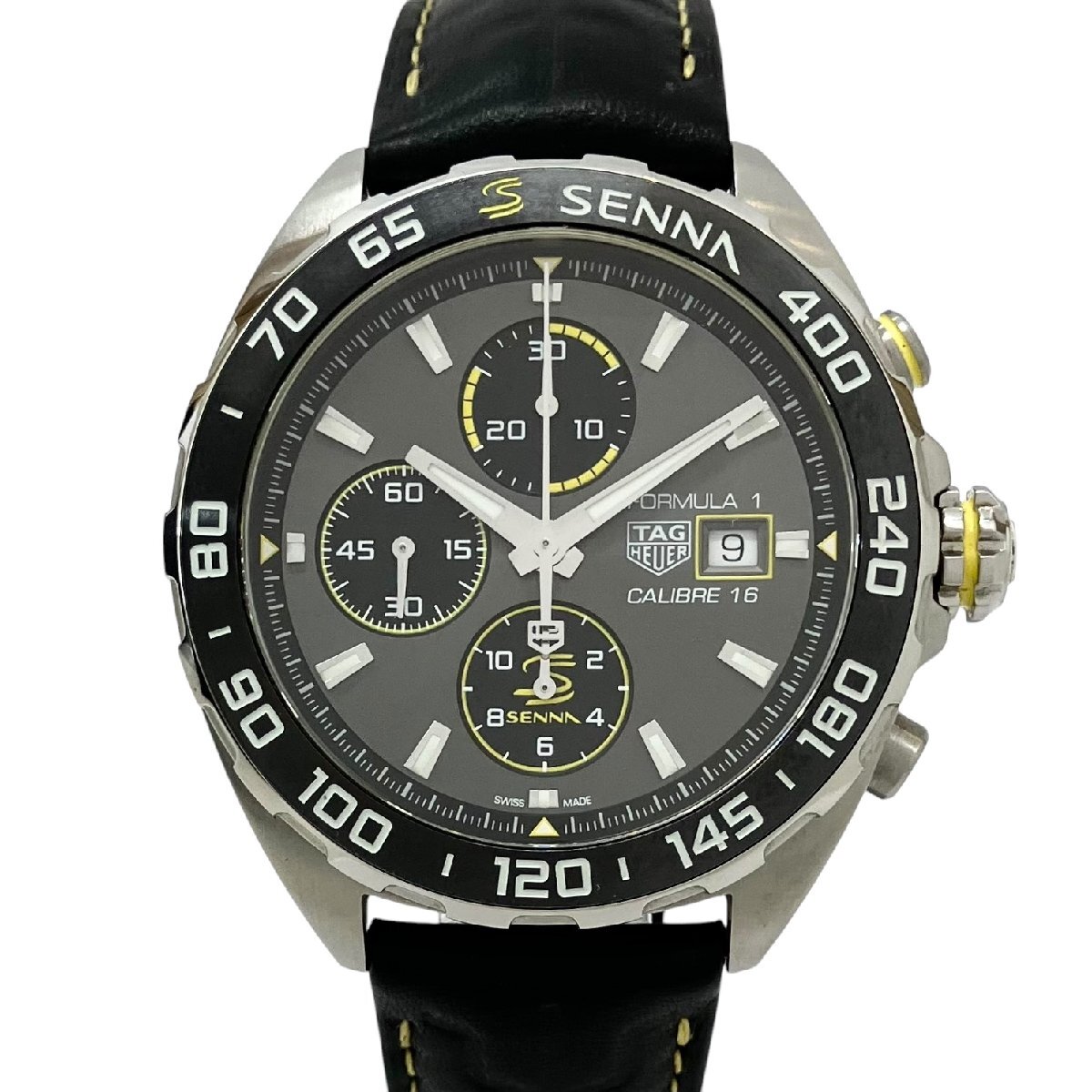 【中古】|タグホイヤー TAG HEUER フォーミュラ1 クロノグラフ CAZ201B.FC6487 アイルトンセナ スペシャルエディション 自動巻き 腕時計拍卖