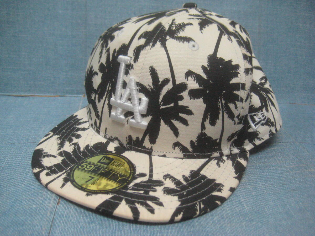 一点物!! NEW ERA ニューエラ 59FIFTY MLB ロサンゼルスドジャース 限定モデル パームツリー ヤシの木 希少 7 3/8拍卖
