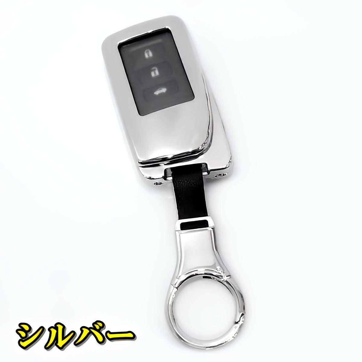 新品即決 レクサス メタル 黒革レザー スマートキーケース キーカバー NX 10系 NX200t NX300h RC350 RC300h RC-F LX570 アクセサリー拍卖