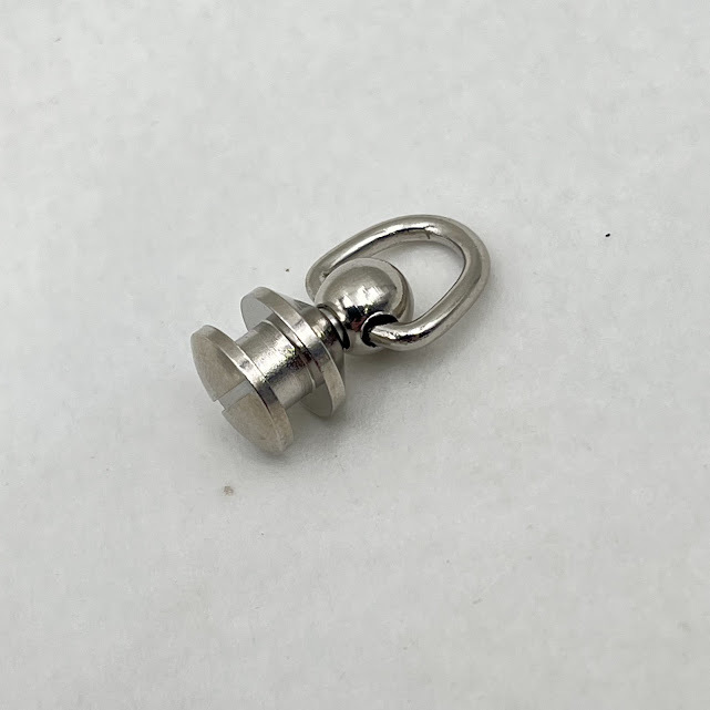 新品 ドロップハンドル リベット トチカン 回転式 360度 ステンレス製 レザークラフト 金具拍卖