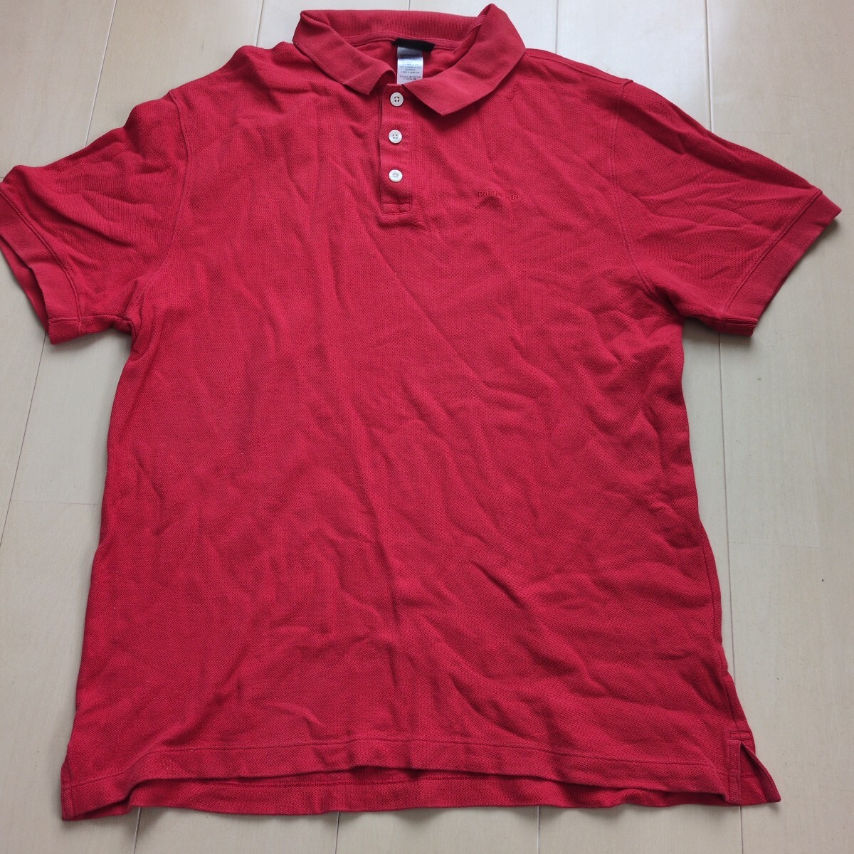 パタゴニア メンズ Мサイズ 半袖ポロシャツ 赤 Patagonia拍卖