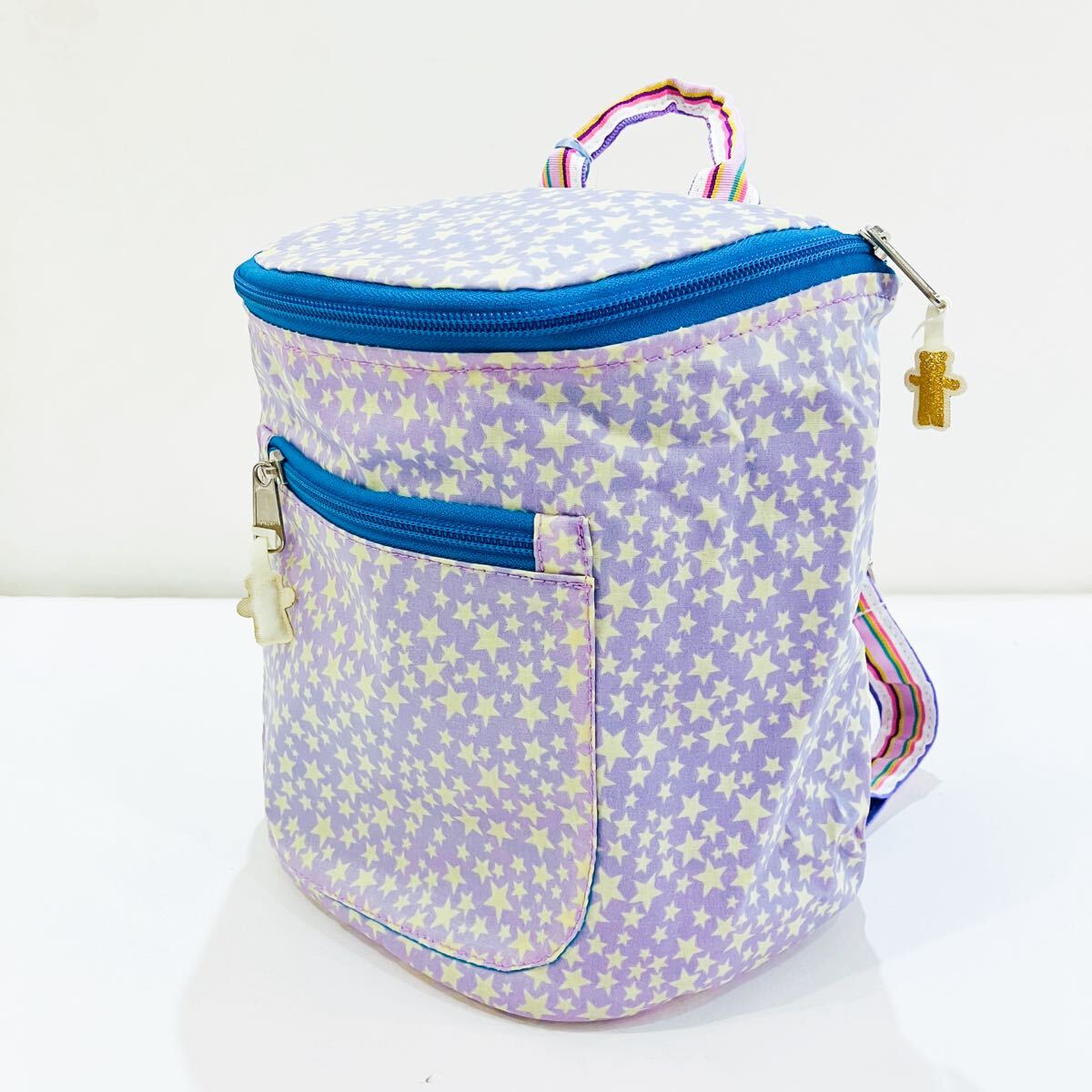 【新品未使用】fafa フェフェ リュックサック ベビーリュック ラベンダースター 星柄 薄紫 パープル アメリカン おむつ お出かけ拍卖