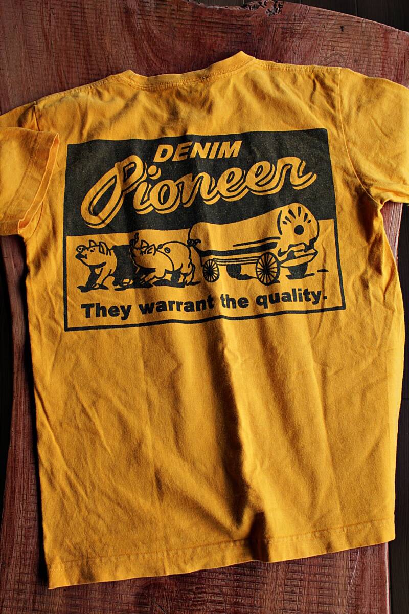 STUDIO DARTISAN★/ 肉厚TシャツSサイズ イエロー★ステュディオ・ダルチザン★DENIM PIONEER拍卖