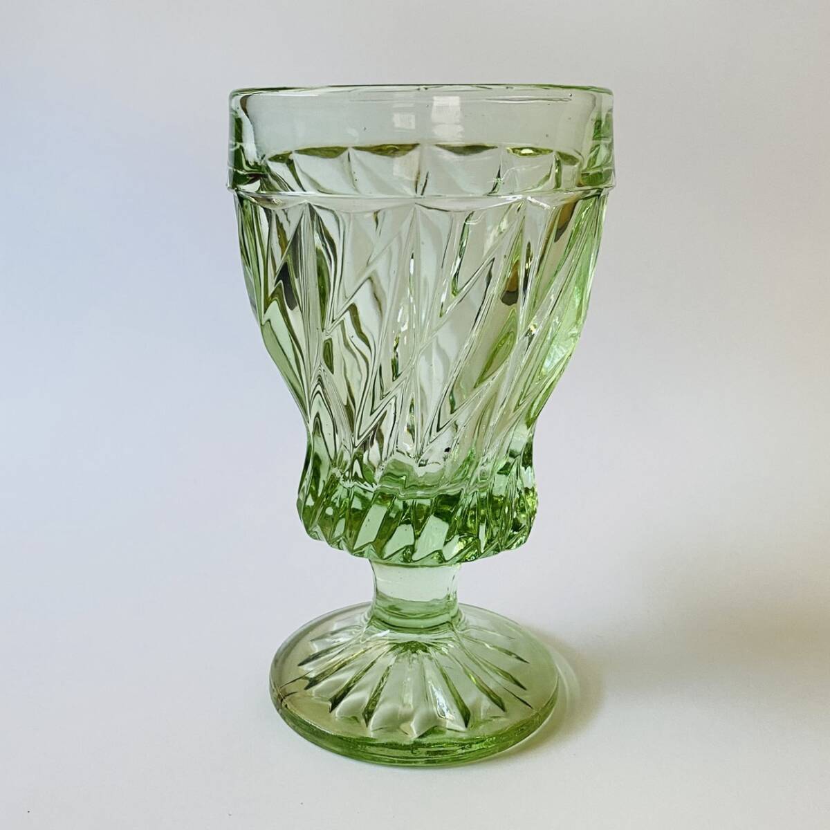 ◆台湾◆脚付きグラス E◆レトロガラス◆パフェ◆ヴィンテージPt8397100P拍卖