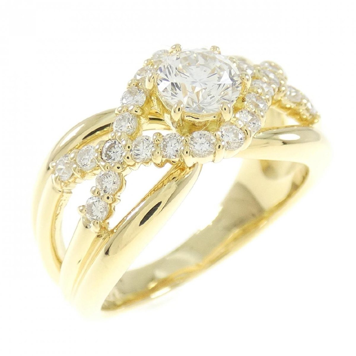 K18YG ダイヤモンド リング 0.524CT I SI1 VG拍卖