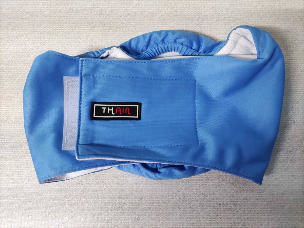 Mサイズ ブルー THAIN 犬 おむつ 犬のオムツ 犬用 マナーベルト拍卖