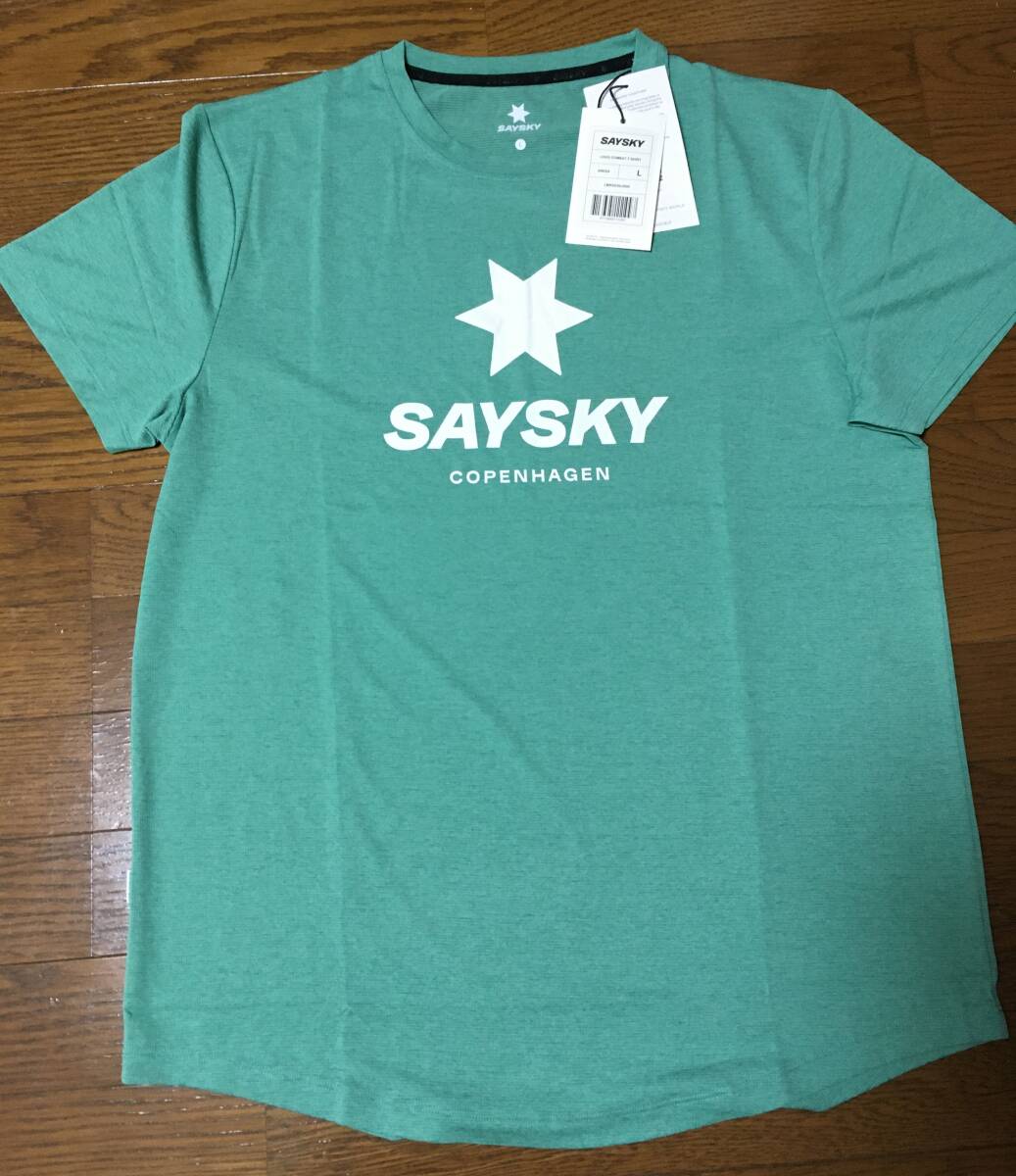 SAYSKY/セイスカイ ランニングTシャツ マラソン ジム 部活 Lサイズ nike adidas asics puma hoka on new balance reebok ①拍卖