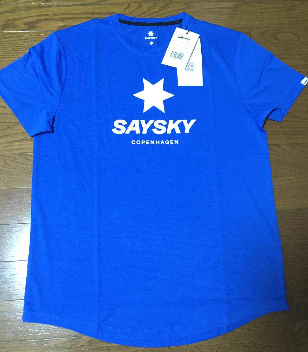 SAYSKY/セイスカイ ランニングTシャツ マラソン ジム 部活 Lサイズ nike adidas asics puma hoka on new balance reebok ②拍卖