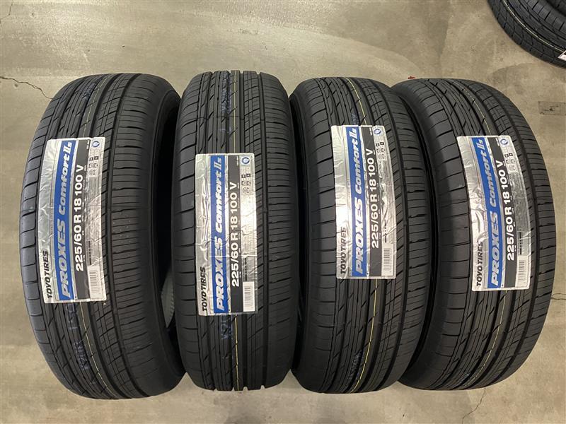 【225/60-18 100V】 25年製 TOYO トーヨー プロクセスコンフォート2S PROXESCOMFORT2S 225/60R18 4本価格 4本送料込み¥80000~ 夏用拍卖