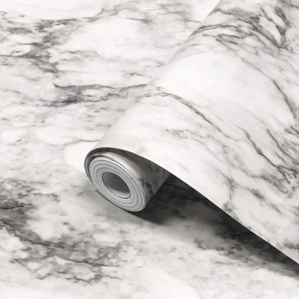 超お得即決価格! はがせる 壁紙シート 45cm×10m 壁紙大理石 ホワイト 1本 大理石柄 インテリア 壁紙 模様替え 防水 耐熱 のり付き拍卖