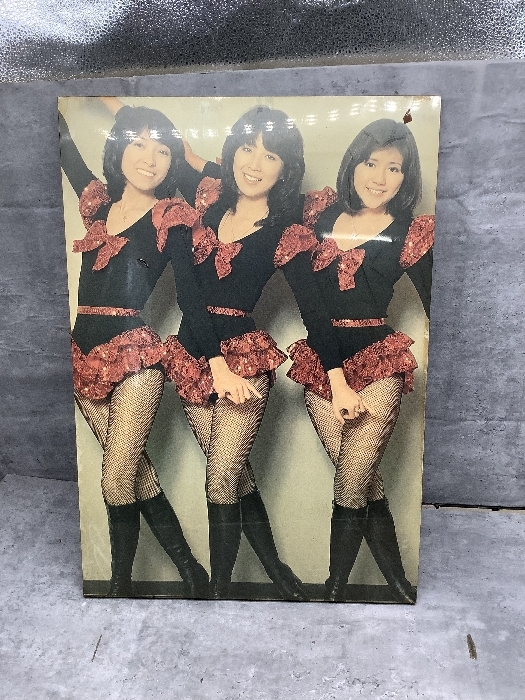 Z1a 希少 キャンディーズ 木製パネル 当時物 横40縦58厚み2 昭和アイドル 現状品拍卖