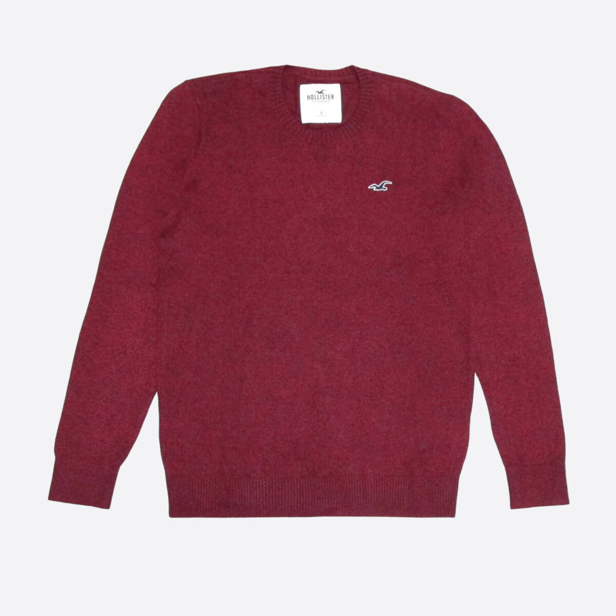 ★SALE★Hollister/ホリスター★ミックスカラークルーネックセーター (Red/XL)拍卖