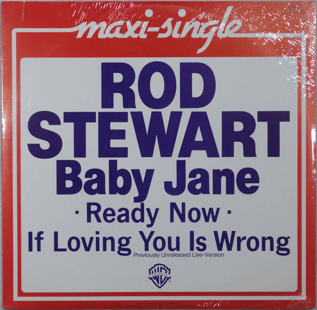 ◆ROD STEWART/BABY JANE (GER 12/Sealed)拍卖