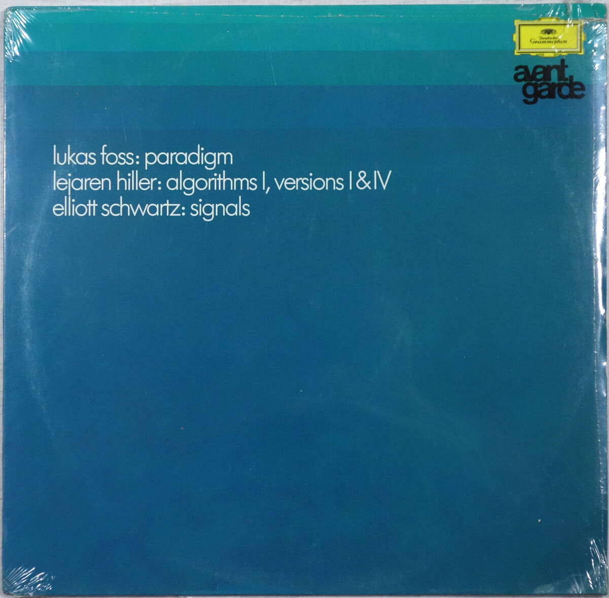 ◆LUKAS FOSS/PARADIGM, LEJAREN HILLER/ALGORITHMS I, VERSIONS I & IV, ELLIOT SCHWARTZ/SIGNALS (GER LP/Sealed) -Deutsche Grammophon拍卖