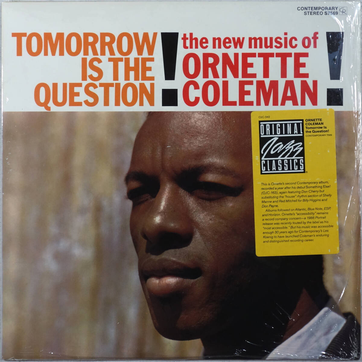◆ORNETTE COLEMAN/TOMORROW IS THE QUESTION! (US OJC LP/Sealed) -Don Cherry, Percy Heath, Red Mitchell, Shelly Manne, Contemporary拍卖
