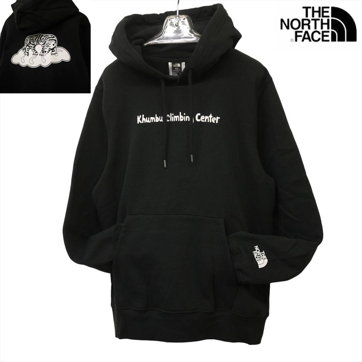 USモデル新品 THE NORTH FACE x Khumbu Climbing Center スウェット パーカー S ブラック 黒 プルオーバー ノースフェイス 日本未発売/aa82拍卖