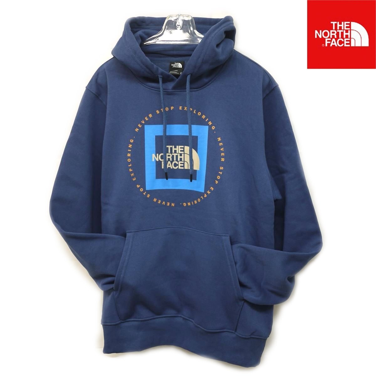 USモデル新品 ノースフェイス ハーフドーム ハーフドームロゴ スウェットパーカー(S)ブルー系 プルオーバー THE NORTH FACE/ka701拍卖