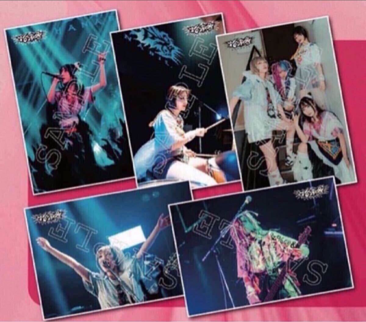 即決! 花冷え。JAPAN 2MAN TOUR 2024 “はじめてのラブリー伝説” ☆ ポストカード 5枚セット 未開封新品 / HANABIE.拍卖