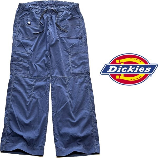 1点物◆ディッキーズ紺カーゴパンツDカラーパンツ古着メンズMLレディースOKアメカジ90sストリート/スポーツUSAワークパンツ中古XL348751拍卖