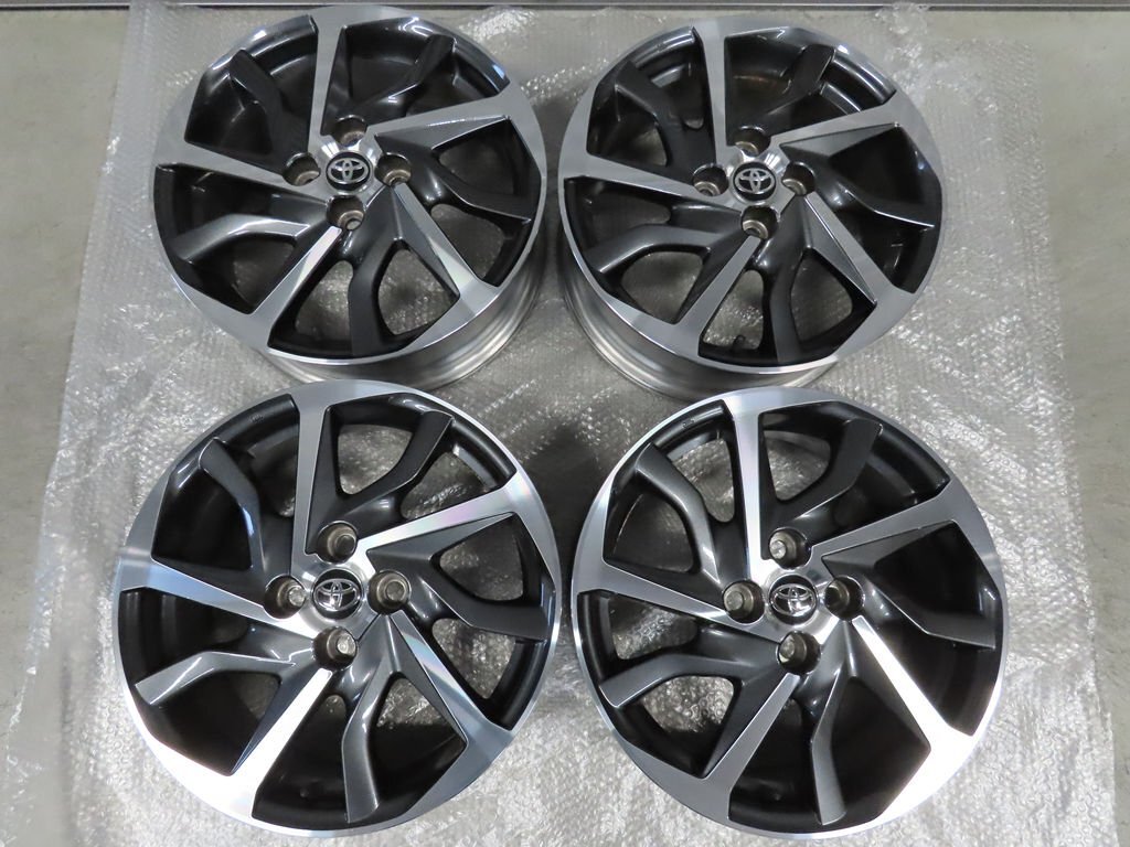 トヨタ ヴィッツ ハイブリッド スポーティ 純正 6J +51 PCD100 4穴 16インチ NSP130 アクア ヤリス ガリ傷無し拍卖