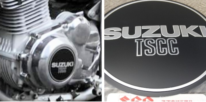 ■送料込み■GSX750S GSX1100S ジェネレーターカバー エンブレム SUZUKI エンジン ダイナモカバー カタナ 刀拍卖