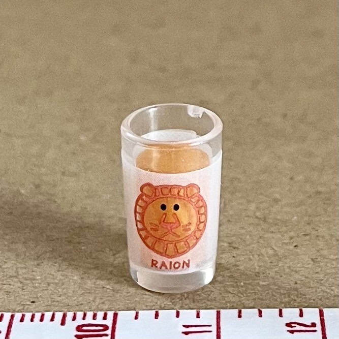コップ ミニチュア品 リーメント わくわくお誕生日会 ぷちサンプル ライオン拍卖