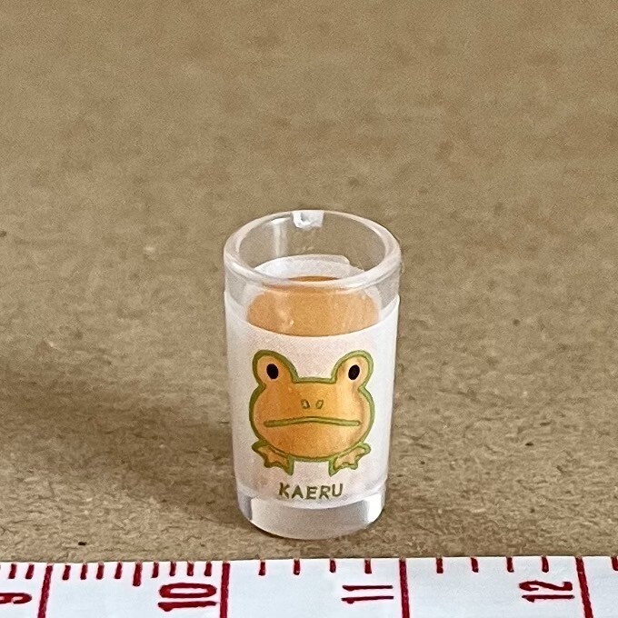 コップ ミニチュア品 リーメント わくわくお誕生日会 ぷちサンプル カエル拍卖